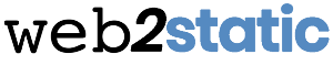 web2static logo